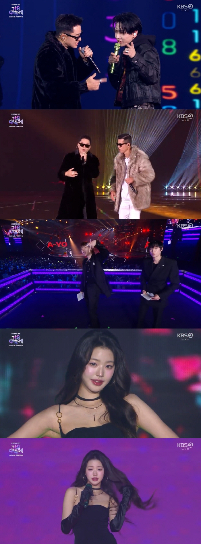 Jang Won-young, Um Jung-hwa, tell me with the homage Jinusean. The best visual on stage 