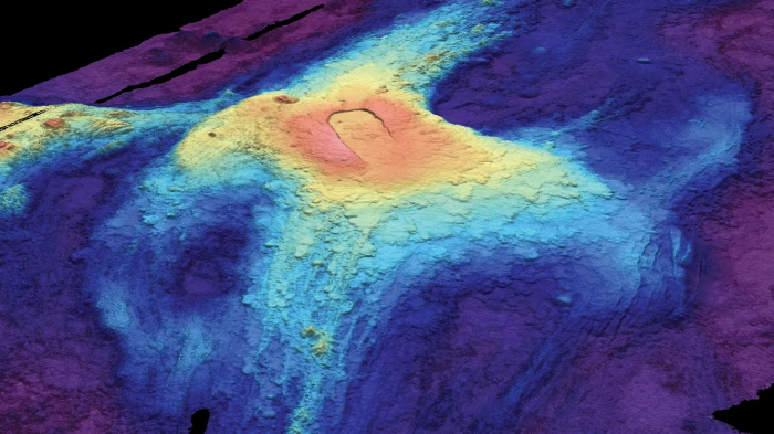 Pacific Ocean Sea 1100m Undersea Volcano Explosion in 2025...It swelled up