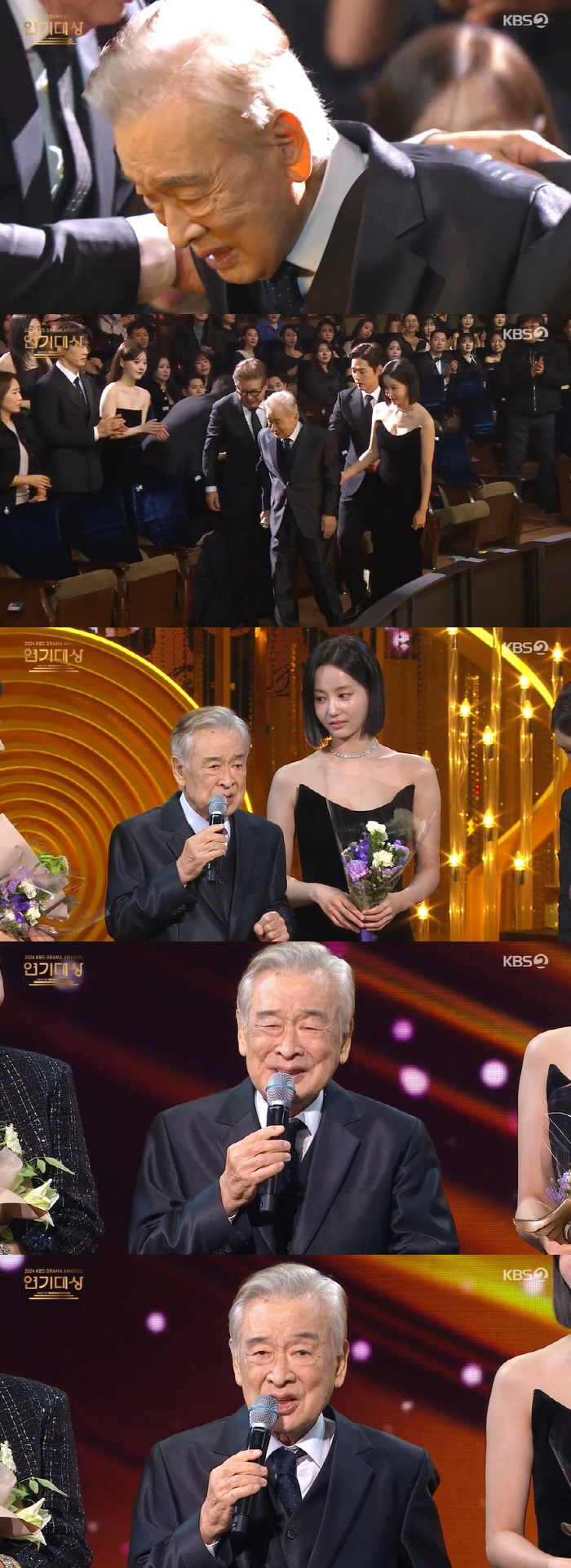 Lee Soon-jae Makes First Public Appearance After Recovery at KBS Drama Awards