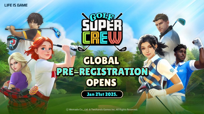 Casual mobile golf game Golf Super Crew begins global pre-booking