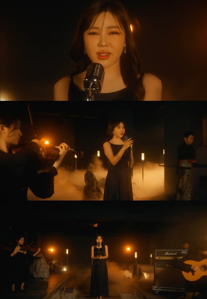 Song Ga-in, a new attempt worked...I'm tearing up. It's an alluring transformation with a live clip