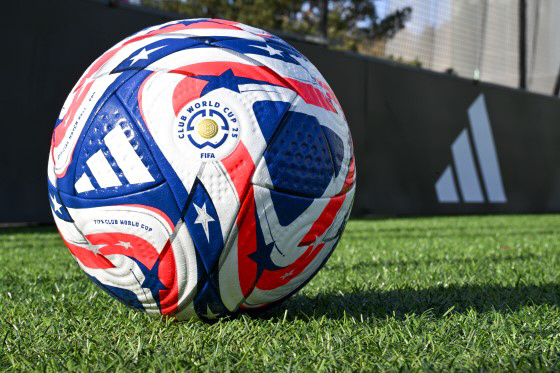 Kicking the American flag? FIFA Club World Cup Official Ball Revealed...American flag design  advanced CTRCORE technology