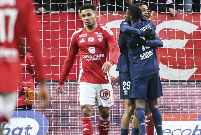 PSG's 20th attack P explosion! Lee Kang-in digested 80 minutes, fantastic turn  pass → 2 consecutive games of Dembele, hat-trick PSG, 52 against Brest