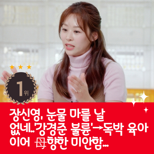  Last week's hot issue, Jang Shin-young who never stops crying
