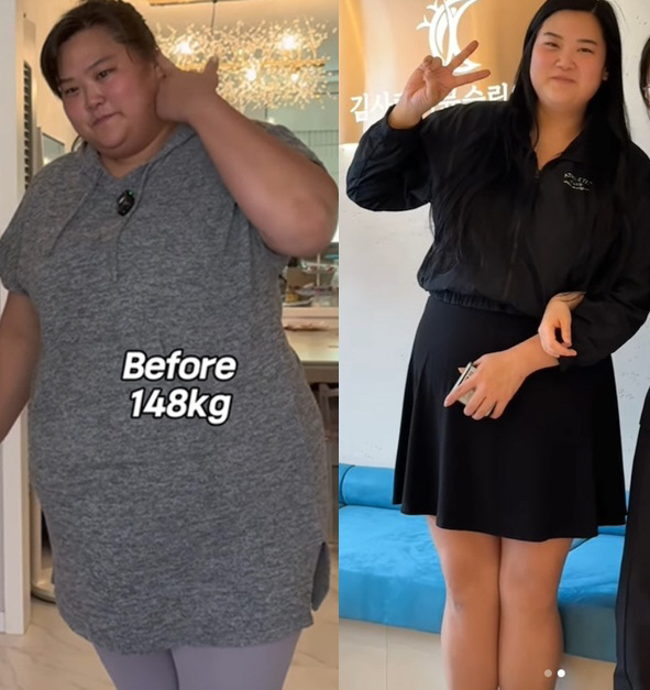 Mina's sister-in-law lost 55kg after overcoming malicious comments..I'm going to cry with all my energy