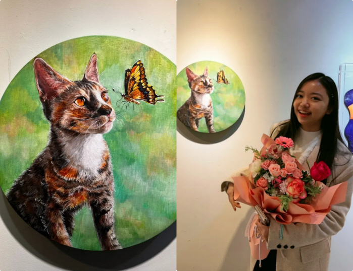 A daughter of a prestigious high school, Jeong Sia, even held an exhibition..High-quality drawing skills are a hot topic