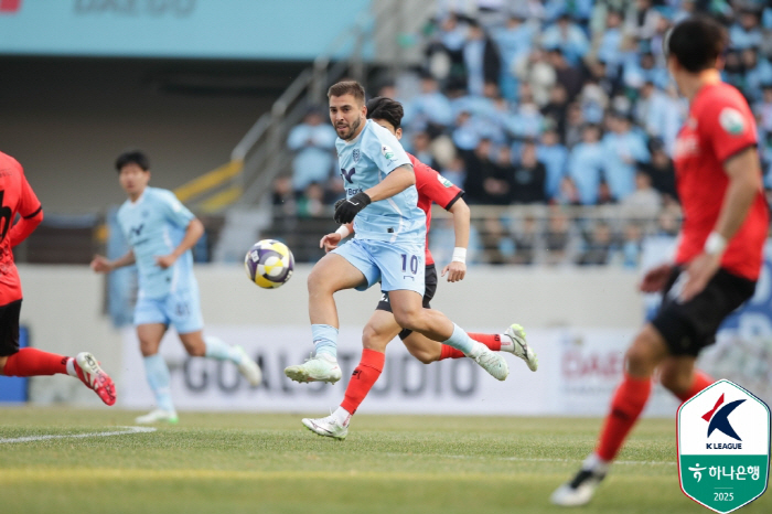 12.4 million Parak Theater!→ Daegu's King Cesinha Final Goal Daegu FC, Jung Kyung-ho's debut match Gangwon 21 thrilling come-from-behind victory