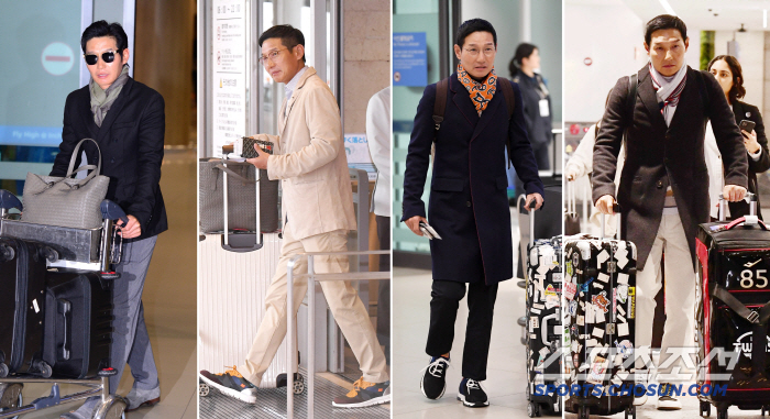 Even at 5 a.m., fashion style that can never be given up other than fashion king Yum-ryang and baseball (Incheon Airport Site)