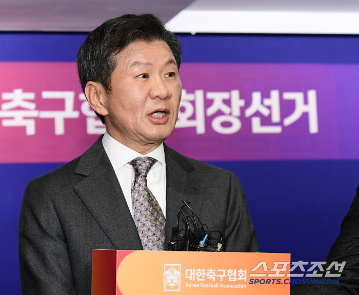 Chairman Chung Mong-gyu Smiles With Overwhelming Victory, Communicates the Topic of a Fourth Term 