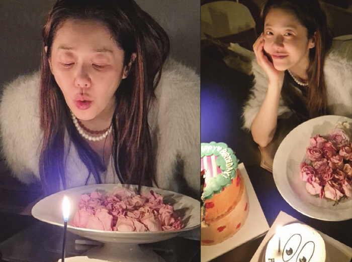Ko Hyun-jung, thank you for a fancy birthday party gift  I've never seen you act cute before