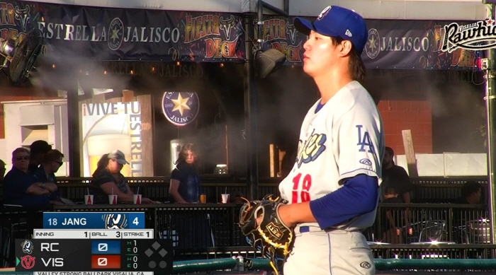 99-mile fastball, gets faster, Jang Hyun-seok is 21 years old as the 2nd starter of LAD, and he dreams of Sasaki and one-two punch