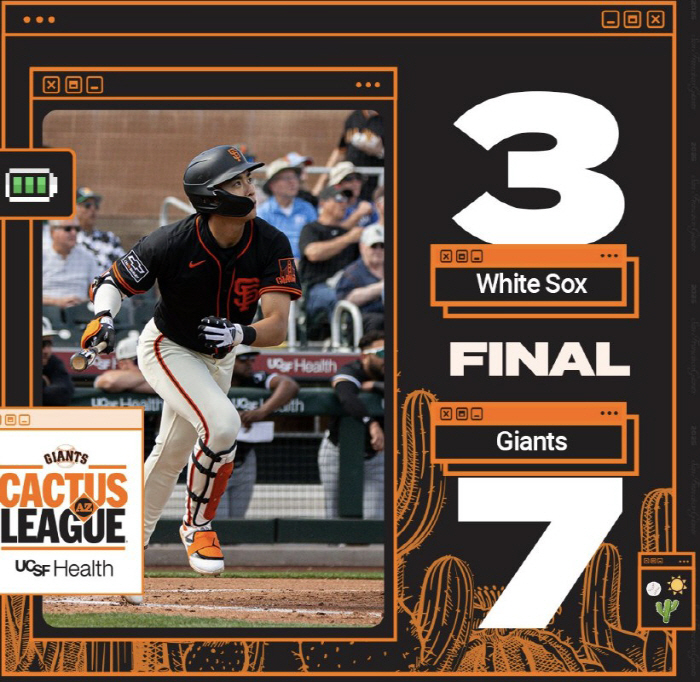 LEE was the third batter, so SF manager was right, thanks to 100% help the top-ranked team with a batting average of 0.400 OPS 1.228