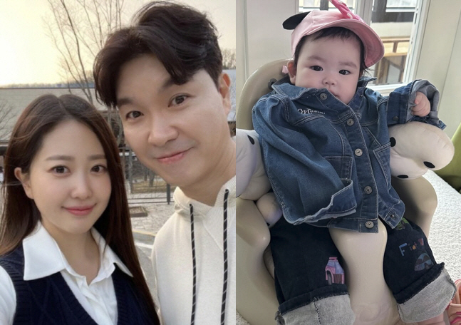 Kim Daye ♥ Park Soo-hong's 4-month-old daughter, she's already a professional in front of the camera. Is she an idol center?