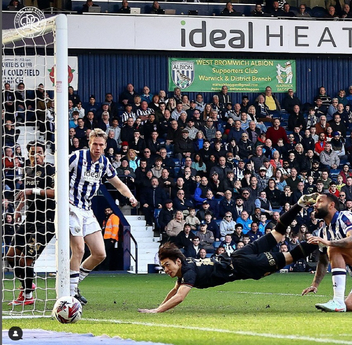  Yang Minhyuk's 87th minute QPR, one person left, lost 0-1 in the WBA away game