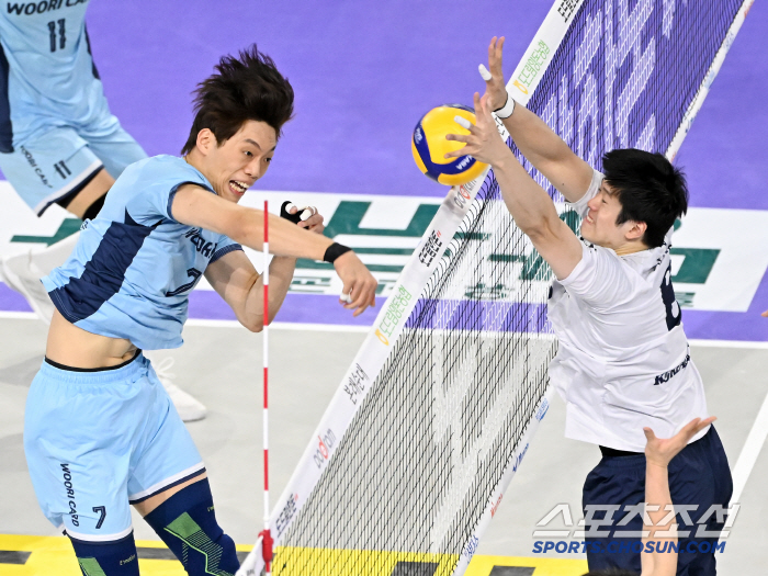 Spring volleyball failed. Woori Card ranked fourth. Korean Air won 3-0 without foreigners and even coaches