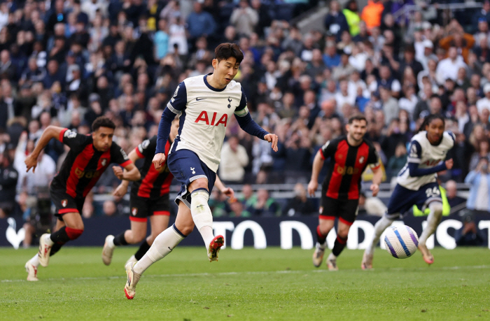  Kang Heart Son Heung-min broke his silence on the 55th and made a dramatic equalizer  7th goal...Tottenham to draw 02→22 at Bournemouth