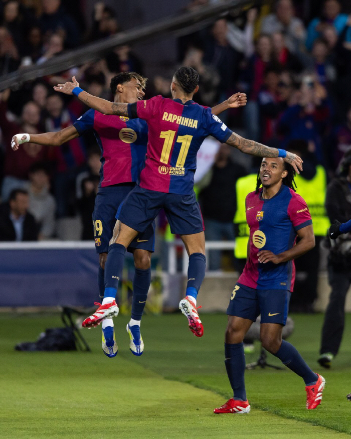 Barcelona's 3 goals explosion made it to the quarterfinals of the Champions League...a total of 41 victories over Benfica