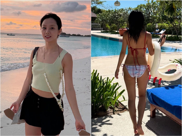 Hyeri, the bikini on the beach..Was your body this big?