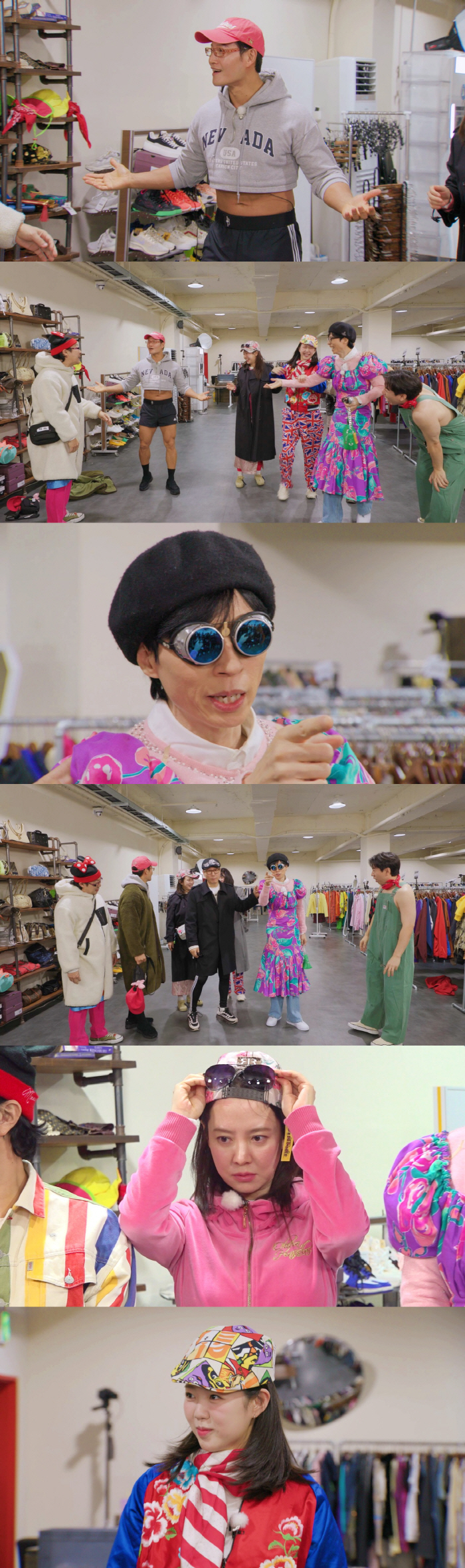 Yoo Jae-seok is going to get GD. Genderless styling with skirt  pants (Running Man)