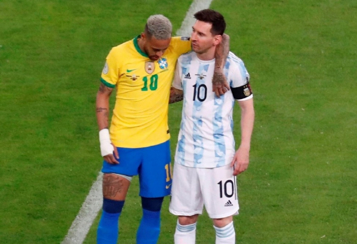  Messi vs Neymar left the national team→Final exclusion due to problem