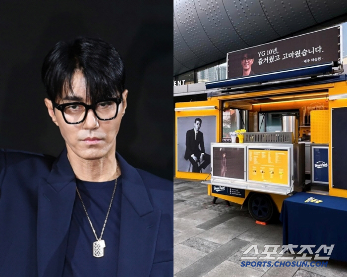 Cha Seung-won Sends Coffee Truck to YG After 10-Year Partnership