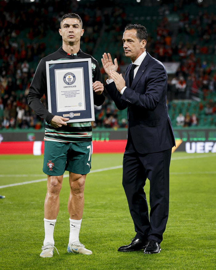 Is it true that Ronaldo won 132 games wearing a national university uniform? Ronaldo has the most goals in A-match games and the most wins in Guinness World Records