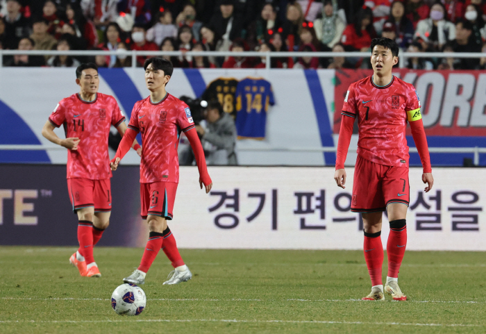  I don't have a World Cup ticket Hong Myung-bo and Lee Jae-sung failed to defend their first goal and drew 11 against Jordan → No win in March...a shaky lead