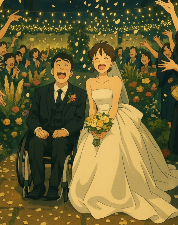 Song Ji-eun ♥ Park Wi, the wedding pictorial taken standing on two feet..Stand up, hold hands, and do it again