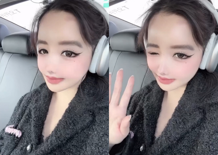 Park Bom's visual has changed dramatically after losing 11kg..The eyeliner without temples is perfect, too