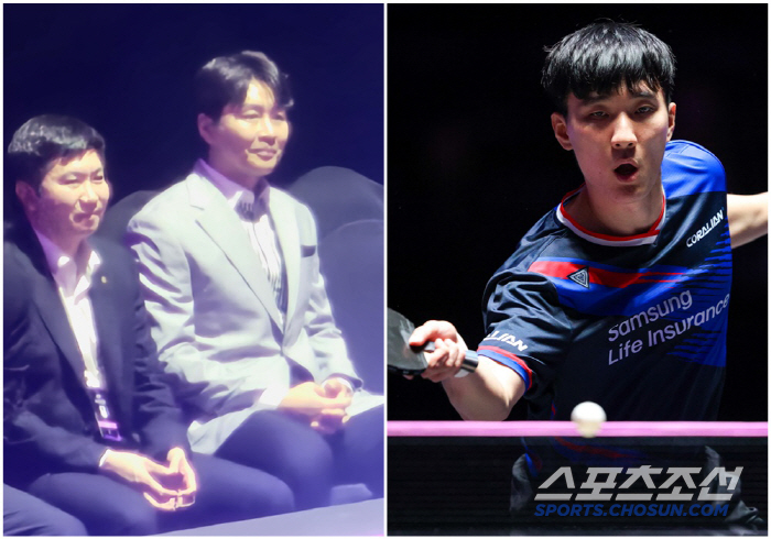 Why are you there? I'm in love with Lee Sang-soo's appeal of table tennis. Chairman Yoo Seung Min today, Sang-soo's day!