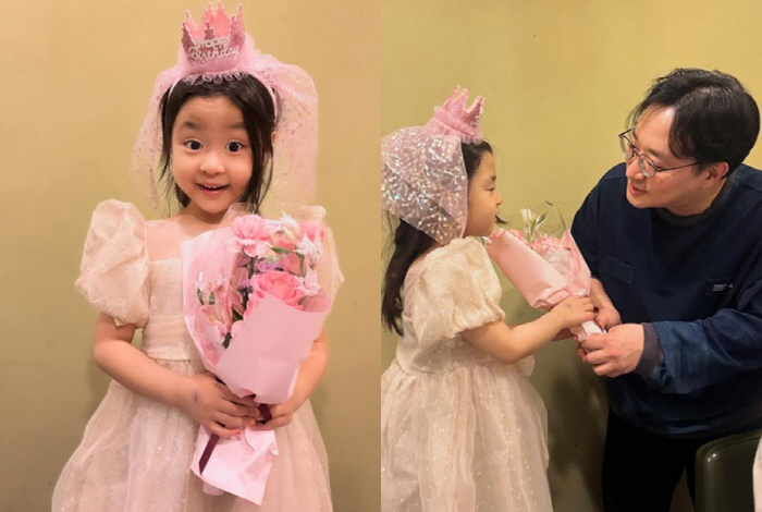 It's already this big? Lee Yu-ji's second daughter's birthday..♥ A moving gift from a dentist's husband