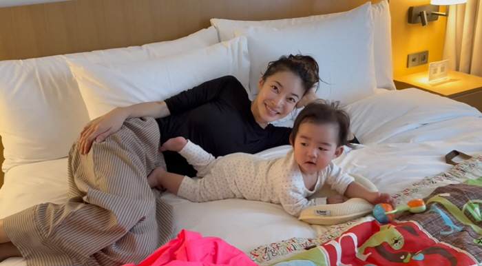 U.S. national Kim Yun-ji, 9 months old daughter, early English education already?