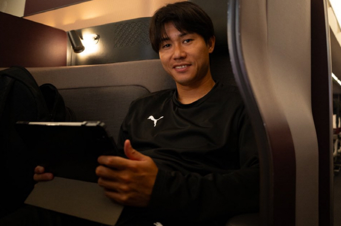 It's comparable to Gwangju...  Team 2 was chartered to Saudi Arabia, and J-League accompanied by an exclusive chef
