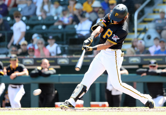 Bat Control Upgrade Bae Ji-hwan Triple-A's second three-hit game, batting average of 0.214 → 0.255 vertical rise