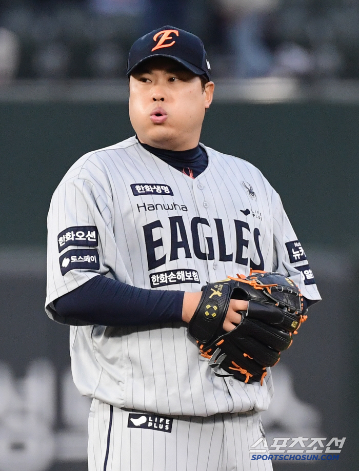 It's even more shocking that Ryu Hyun-jin can do this…Hanwha's starting win streak ends at 8