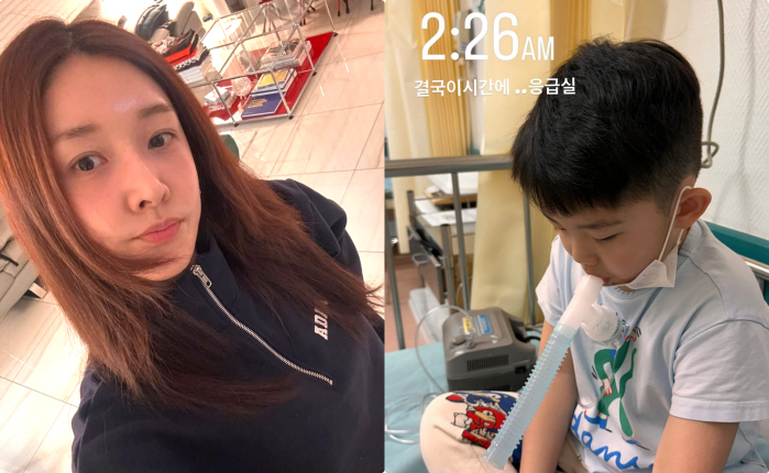 Kim Bin-woo's 7-year-old son, a sad baby in the emergency room at dawn due to pneumonia, don't get sick