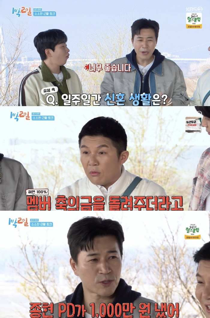 Kim Jong-min returned the wedding congratulatory money...One night and two days PD alone is 10 million won 