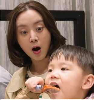 Shin Min-cheol ♥ Woo Hye-rim Si-woo, 37-month-old goose-haired mukbang that surprised his mother (Sudol)