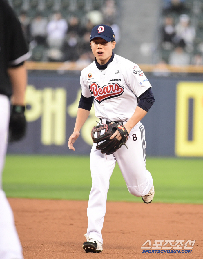 Oh Myung-jin of Doosan Bears, right ankle pain.. Replacement of logarithmic ratio 3 times