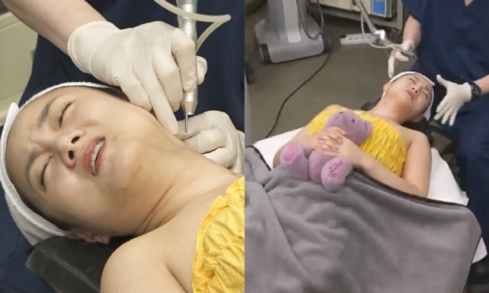 Park Na-rae's shock belly is okay at the hair loss hospital, but her hair is watery (Na Hon-san)