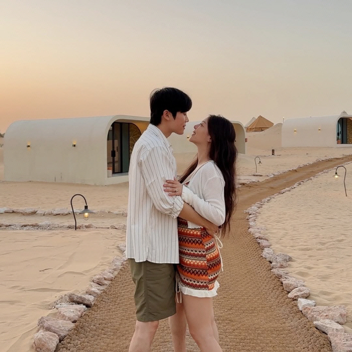 Ailee ♥ Choi Si Hoon shot Dubai and Maldives..Sweet kisses on a luxurious honeymoon