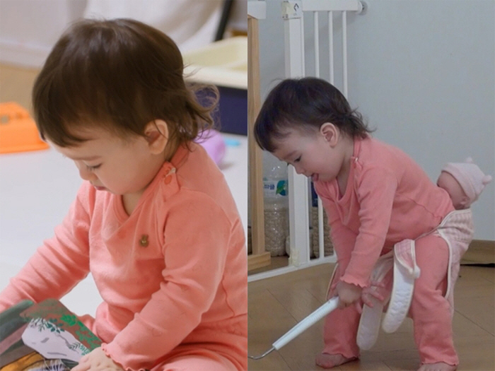 Lim Hyun-joo ♥ Daniel's daughter is 15 months old. Reading early in the morning  cleaning..Shocking (my life)