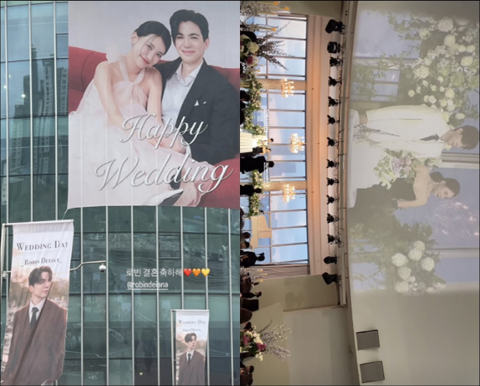 Abnormal Talk Robin ♥ LPG Kim Seo-yeon, romantic wedding on the Han River...a model-like bride and groom