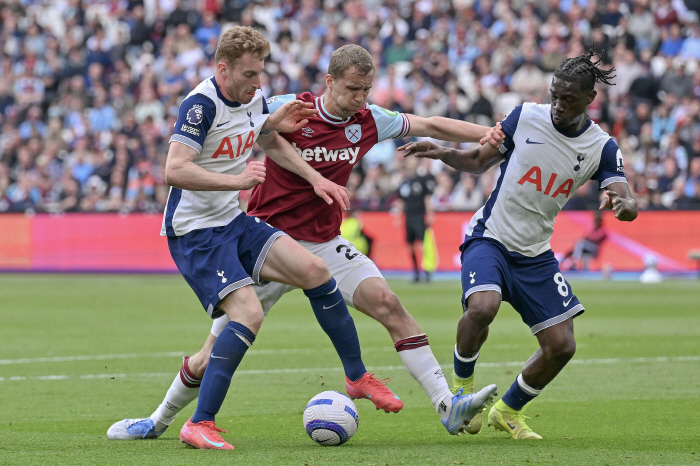  Tottenham without Son Heung-min and West Ham draw 1 to 1