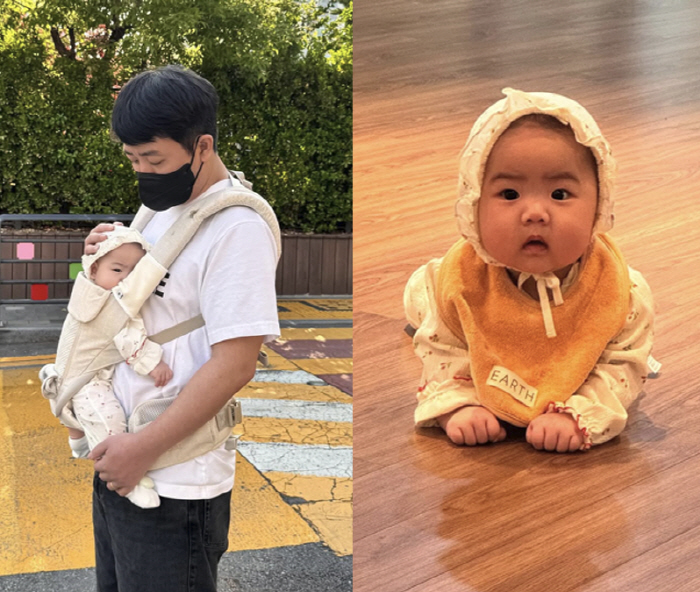 Hong Jin-ho's 6-month-old daughter. She's so cute when she cries