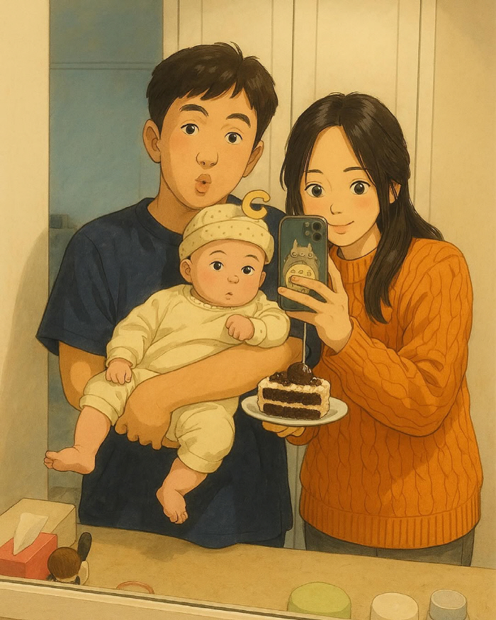Hong Jin-ho's 6-month-old daughter. She's so cute when she cries