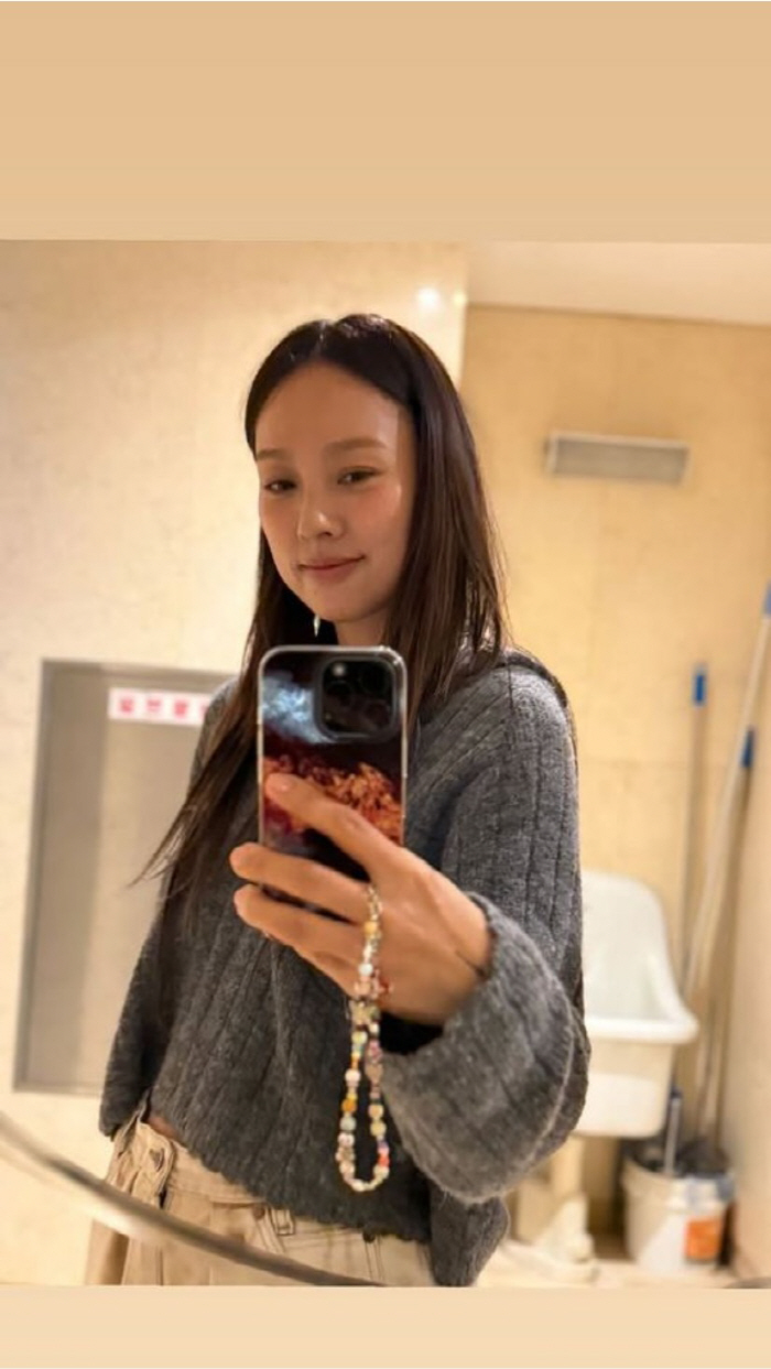 Lee Hyo-ri's bathroom selfie is full of comments...This is my bare face?
