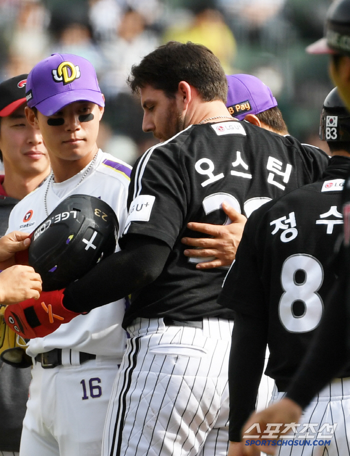 Don't get hurt, Austin! Home run → obstruction of defense → It turns out that it's fine. LG kept its lead! 51 Recurses Doosan and balances Children's Day Series with 1 win and 1 loss