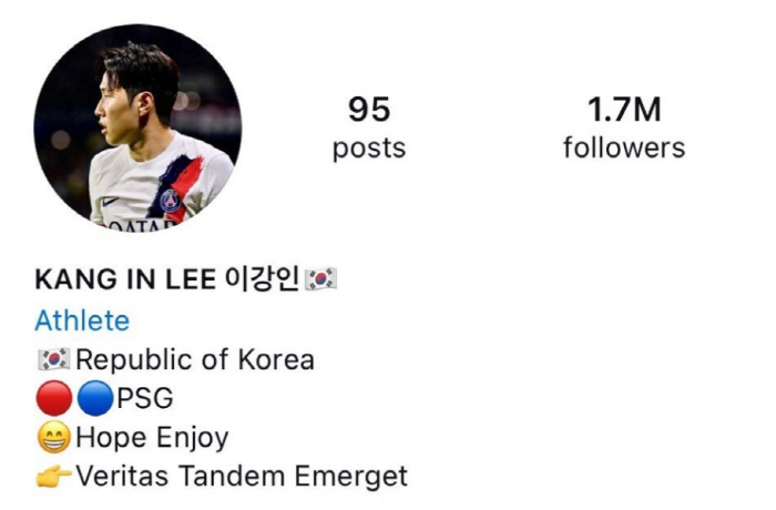 Oh no! Lee Kang-in deleted from PSG's intention to break up → profile, SNS officially appeared? Did you decide to move to Arsenal? The club will consider selling it if it's an appropriate offer