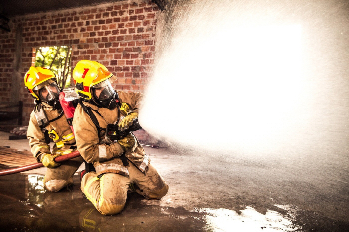 Because of my obsession with firefighters...Fire his house twice in two hours